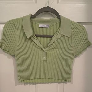 Light green Urban Outfitters Crop t shirt